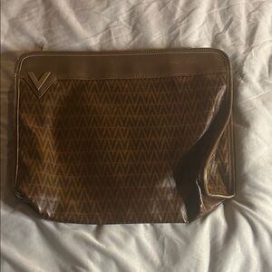 Rare Mario Valentino Monogram Envelope Clutch Made in Italy